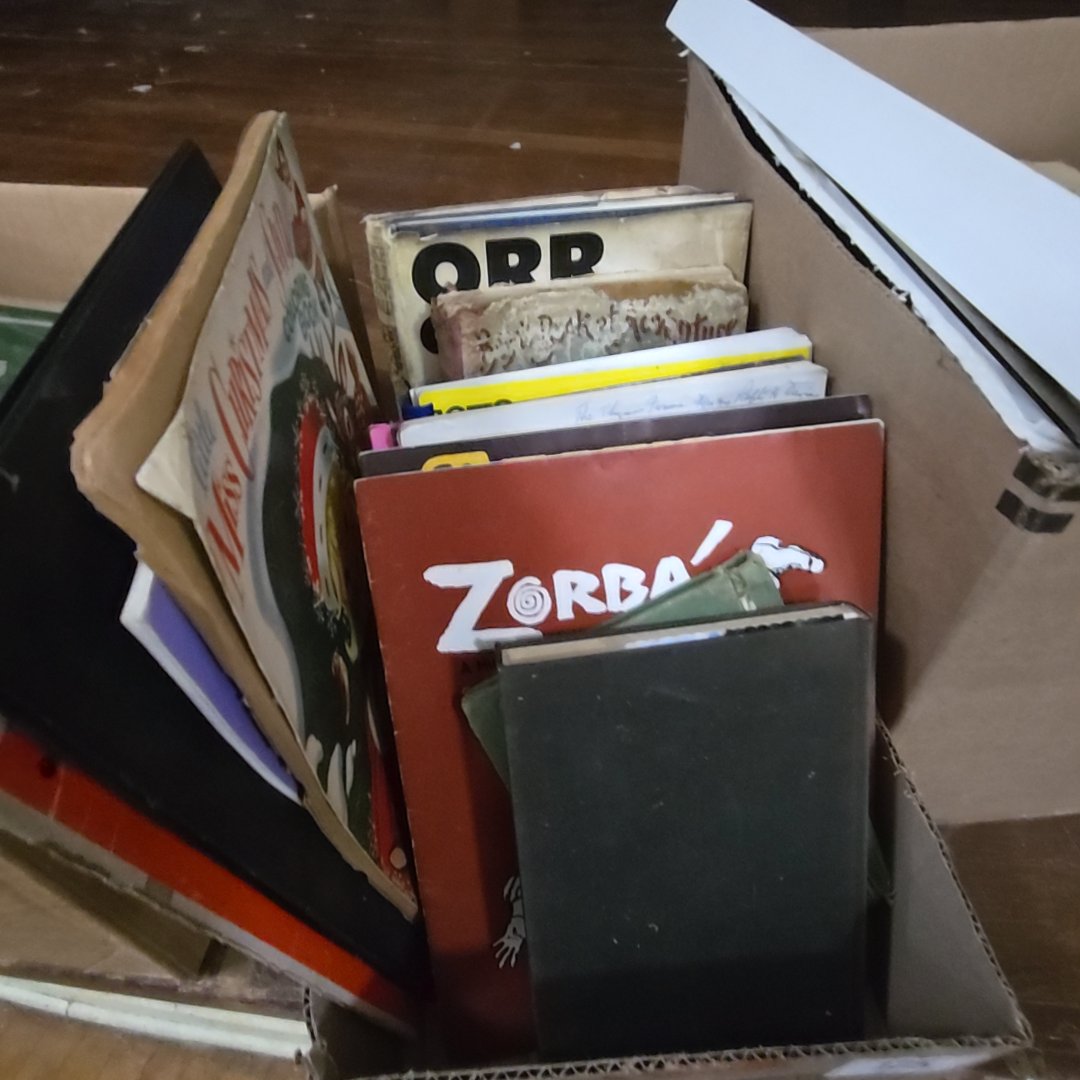 box lot of books