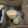Lot 199 - Box Lot of Glass and Tools
