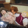 Lot 036 - Box Lot with Three Vintage Dolls