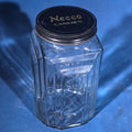 Lot 113 - Vintage Necco Candies Glass Counter Jar with Metal Lid, 10-1/4" H