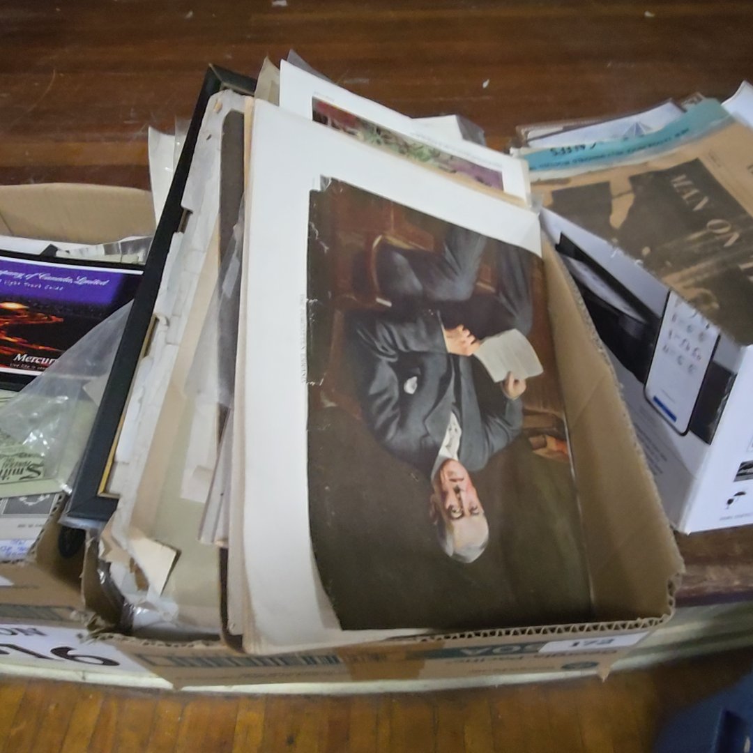 box lot of miscellaneous ephemera