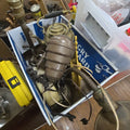 Lot 132 - Box Lot with Lamps and Clocks