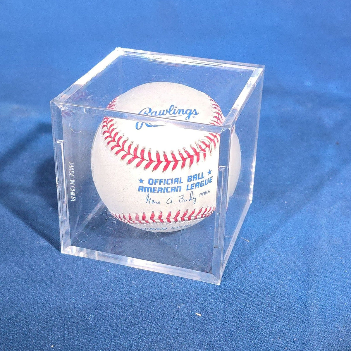 Vintage David Cone Signed Official American League Baseball Inscribed "P.G. 7-18-99" with Certificate of Authenticity
