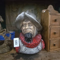 Lot 085 - Vintage Conquistador Chalkware Bust