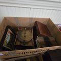 Lot 232 - Box Lot with Antique Disc Players and Discs, for Parts or Repair