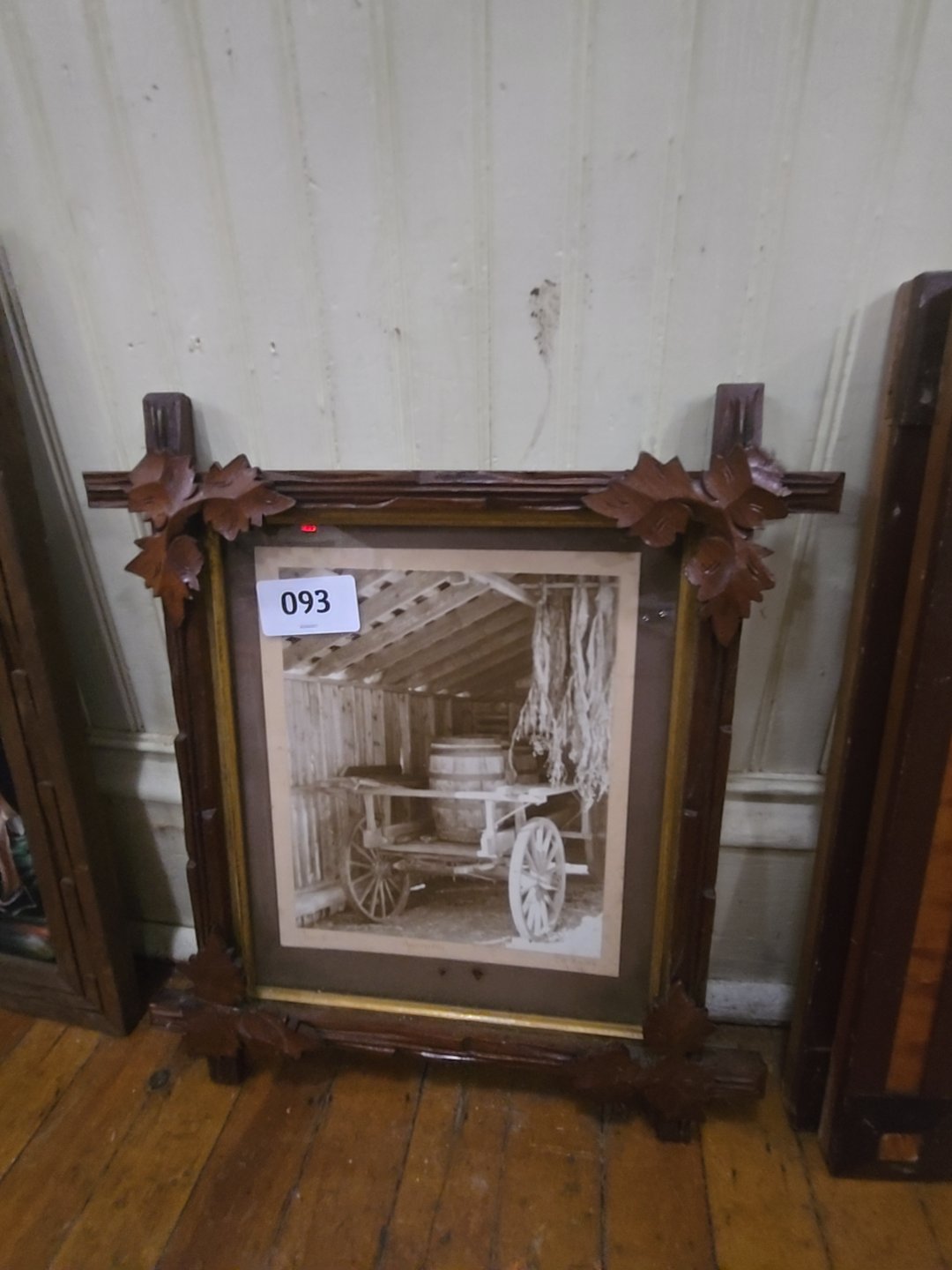 vintage country photograph and frame