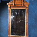Lot 071 - Antique Eastlake Wall Mirror with Gilt and Ebonized Accents, 23" W x 42-1/2" H