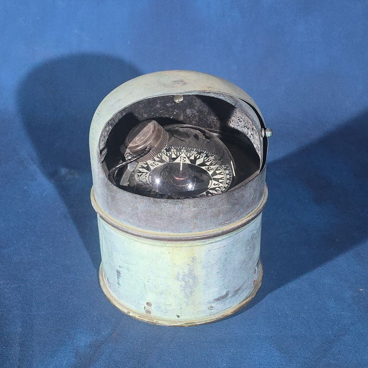 Vintage Constellation Ship's Compass in Binnacle, Manufactured by Kelvin White