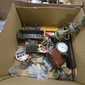 Lot 185 - Box Lot of Smalls Including Clock Locks Train and More