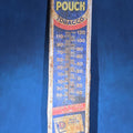 Lot 112 - Vintage Mail Pouch Chewing Tobacco Advertising Tin Thermometer, 8-1/8" W x 38-1/4" H