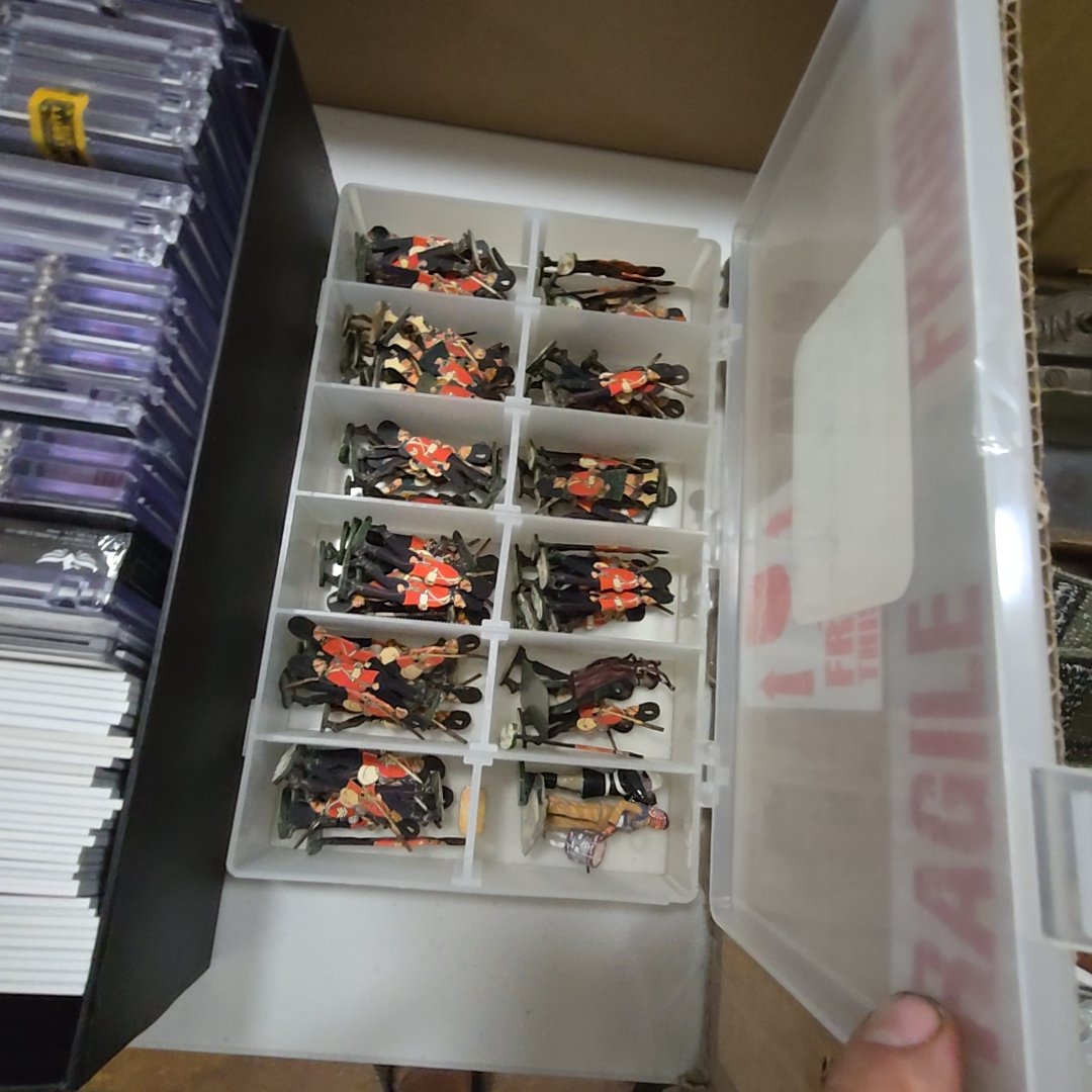 divided case with toy soldiers