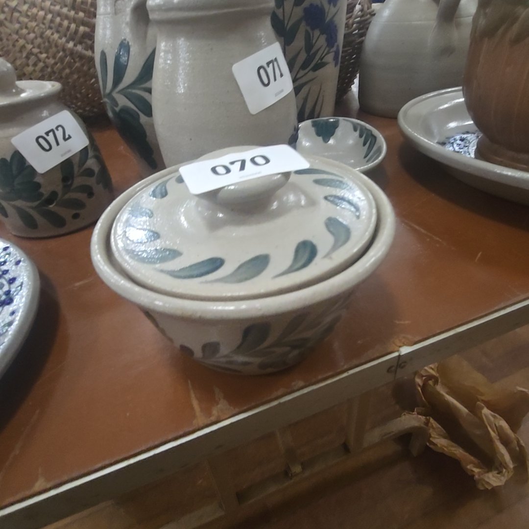 Salmon Falls stoneware covered dish