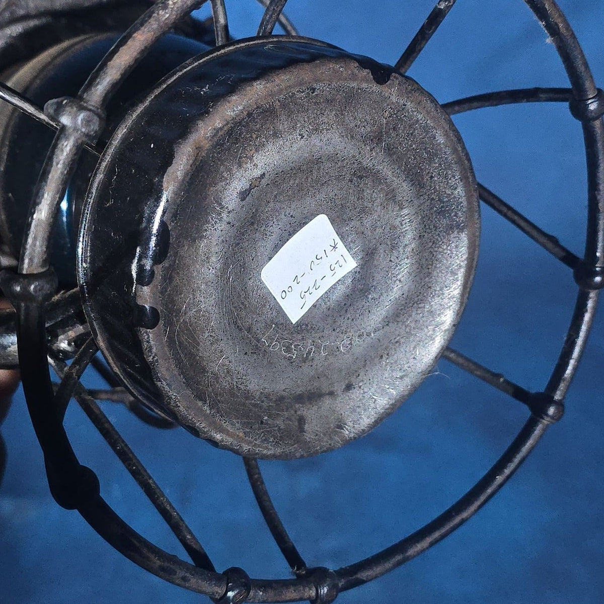 Antique Dietz Vesta Railroad Lantern, New York, U.S.A., Boston and Maine Railroad with Blue Globe