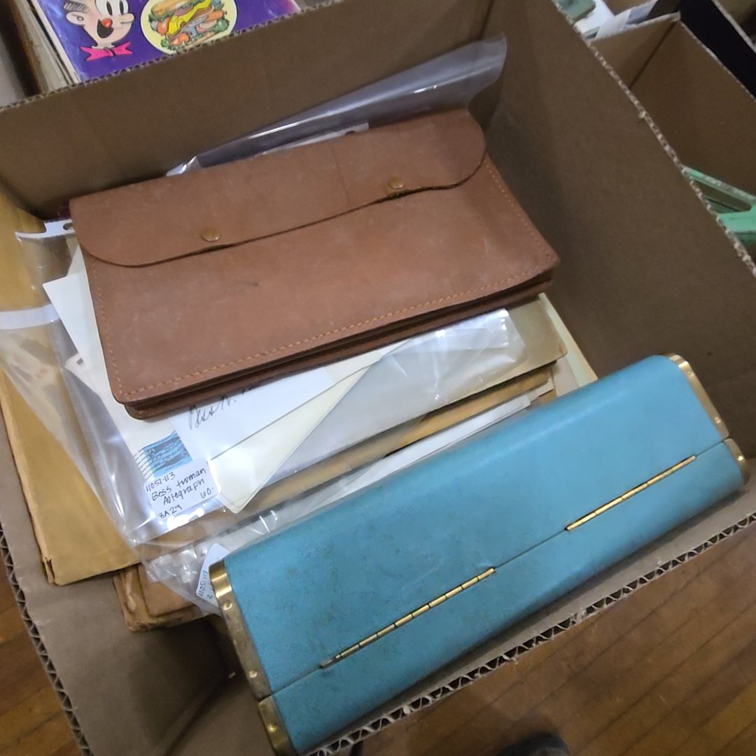 box lot of ephemera