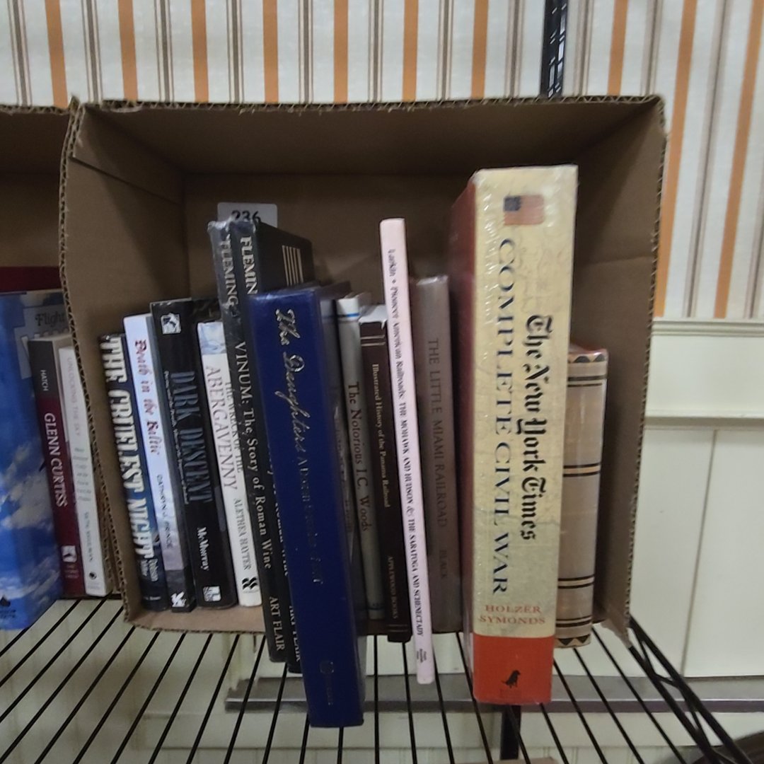 box lot of books, Maritime and Railroad