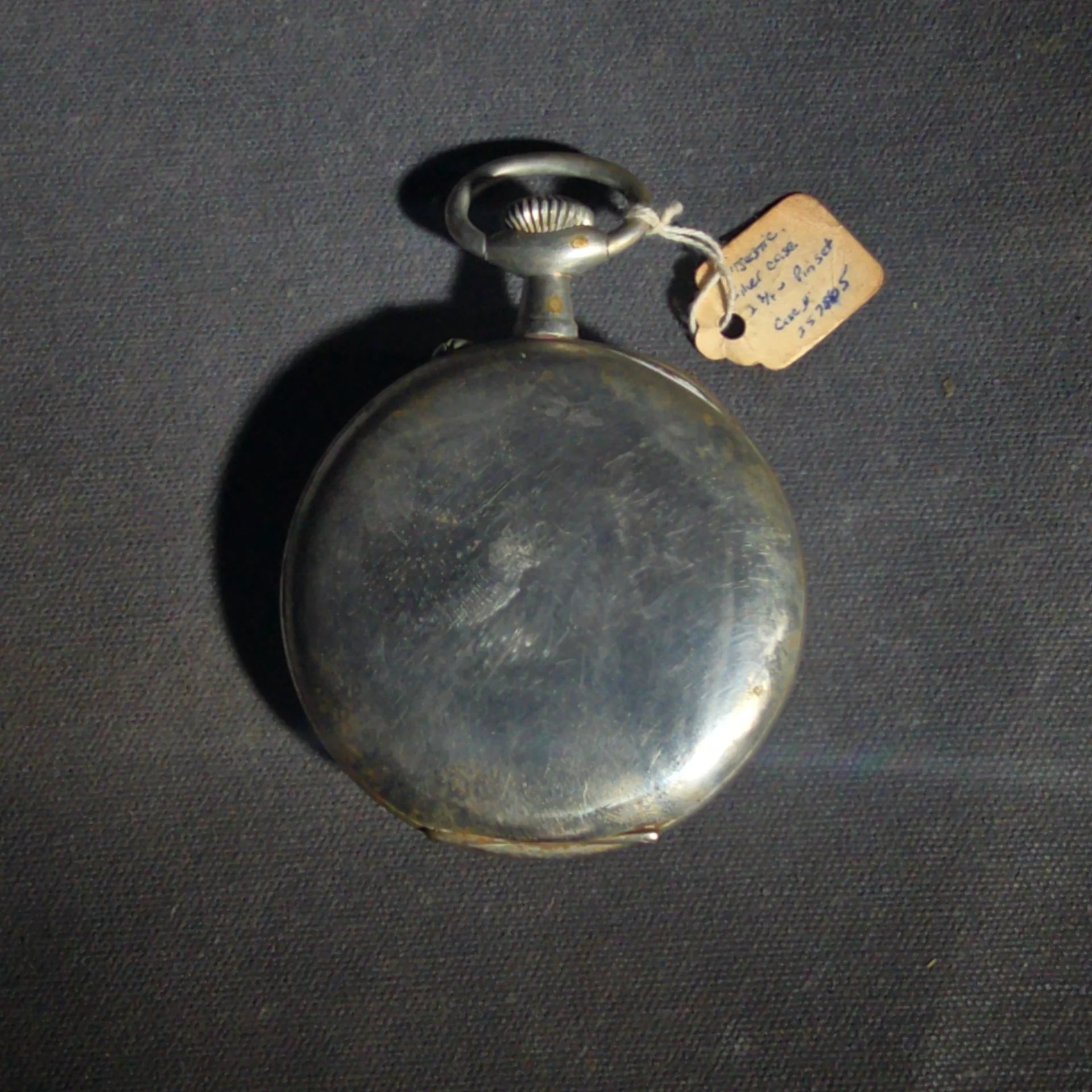 Antique Doxa "Majestic" Open-Face Pocket Watch in Argentan Case with Leather Travel Stand, Serial No. 257505