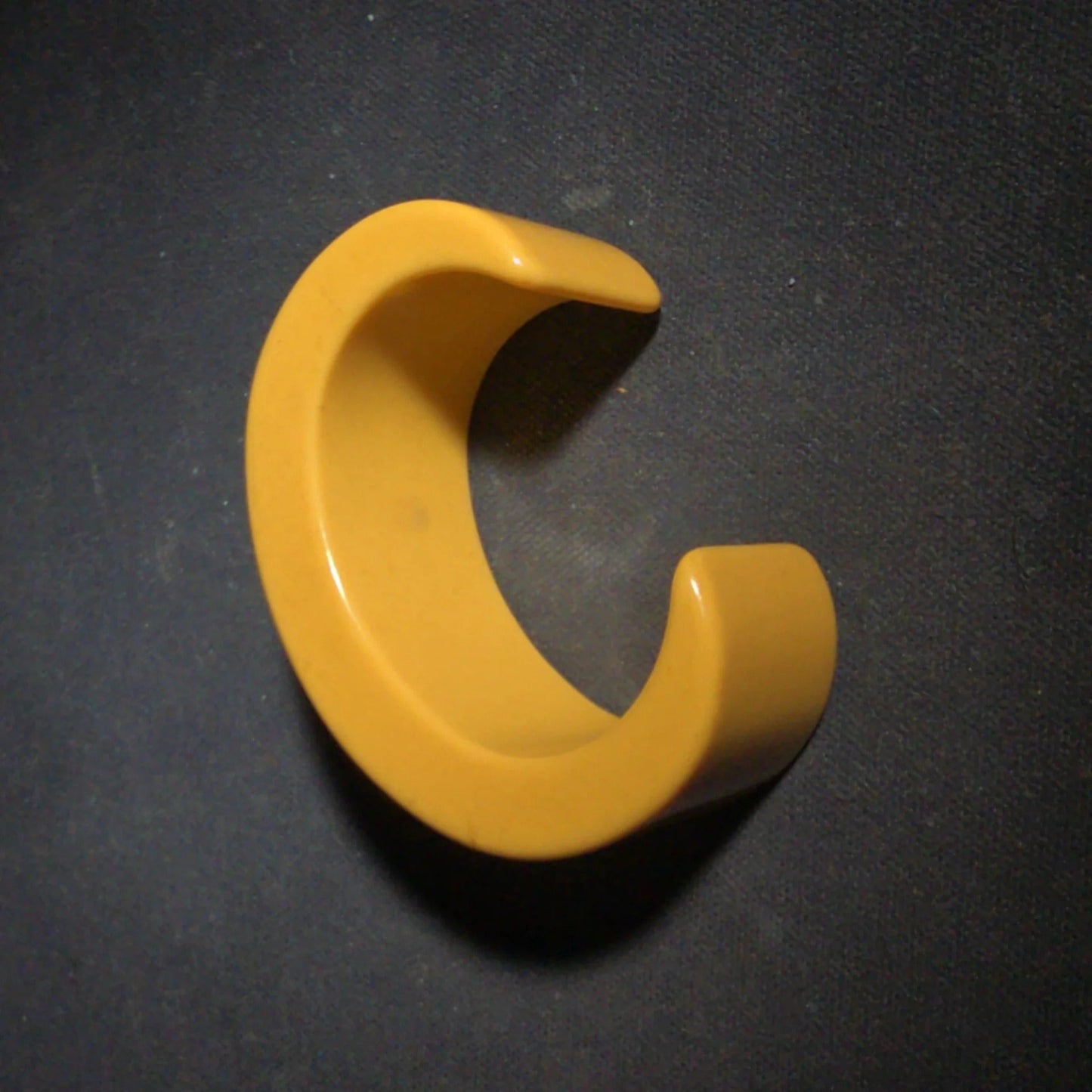Pair of Antique Butterscotch Early Plastic Bangle Bracelets including Closed Bangle and Open Cuff