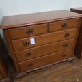 Lot 114 - Clean Modern Low Chest, 2 Over 3 Drawers