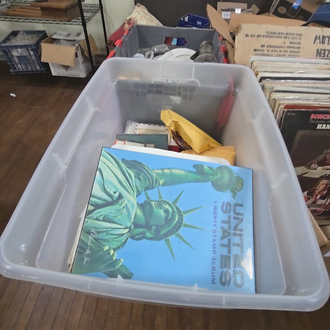 box lot with stamps