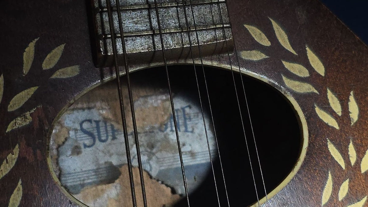 Vintage Supertone Flat-Back Mandolin with Sunburst Finish