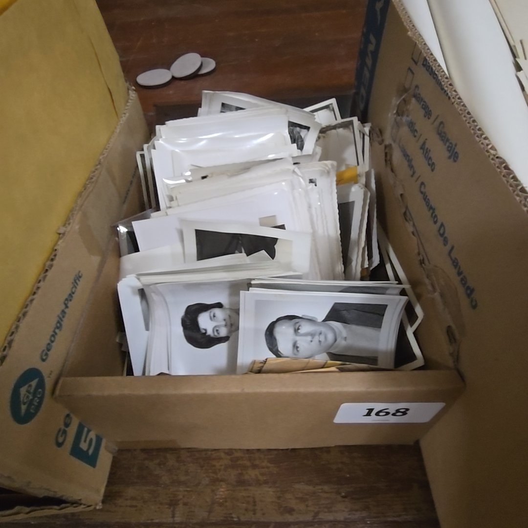 box lot of snapshots and more