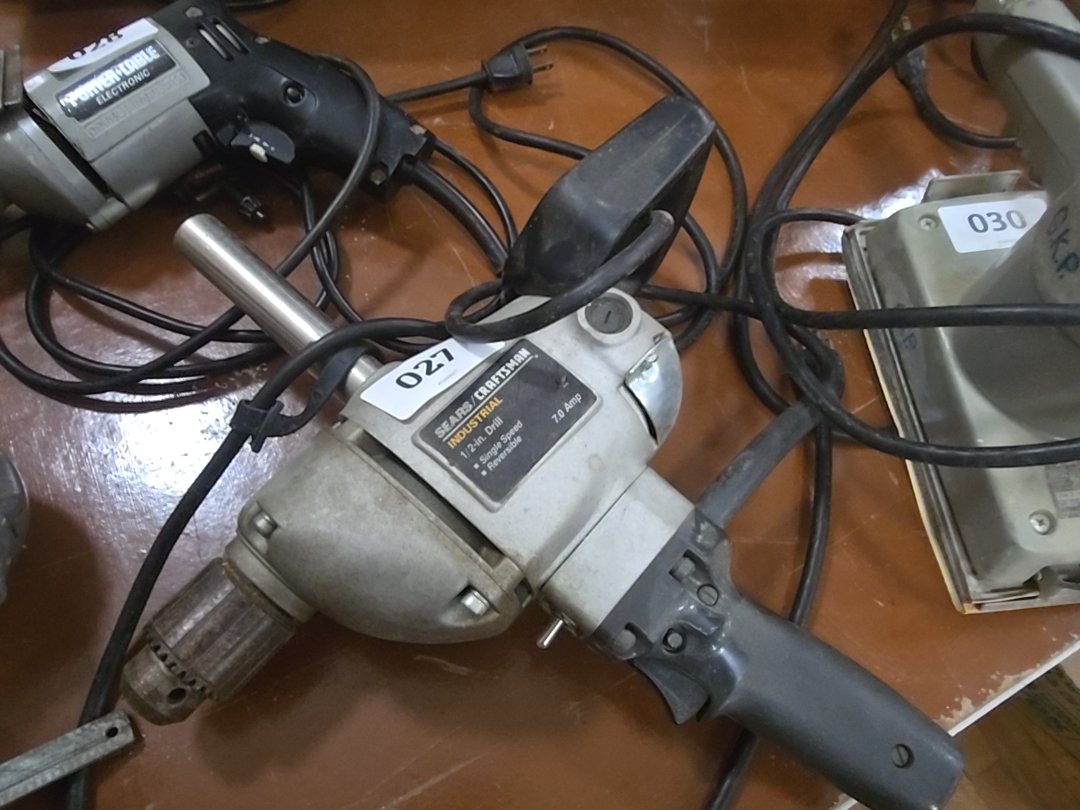 vintage Sears Craftsman industrial 1/2-in drill 7.0 amp