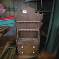 Lot 107 - Vintage Wall Spoon Rack with Contents in Drawers
