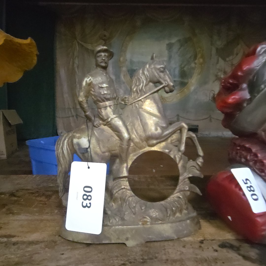 antique Teddy Roosevelt clock case