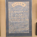 Lot 081 - Vintage Framed Gravestone Rubbing of Eliza M. Hilton, Wife of J.E. Hilton, Esq., Died March 19, 1887, Note Small Crack in Glass, 25-1/4" W x 36-1/4" H