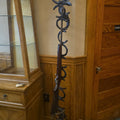 Lot 169 - Vintage Folk Art Welded Horseshoe and Rifle Coat Stand, 72-1/2" H