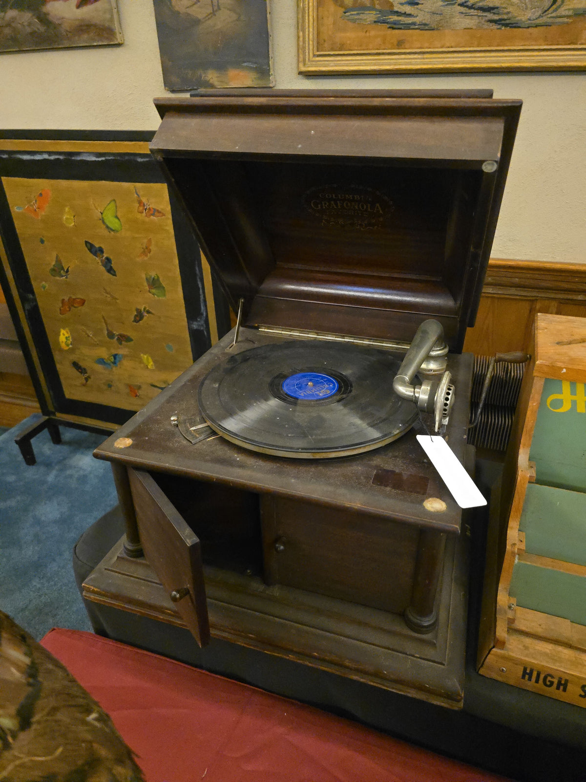 Antique Columbia Grafonola Favorite Tabletop Phonograph