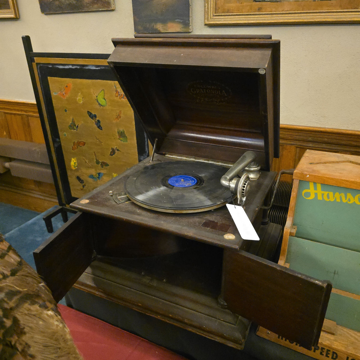 Antique Columbia Grafonola Favorite Tabletop Phonograph