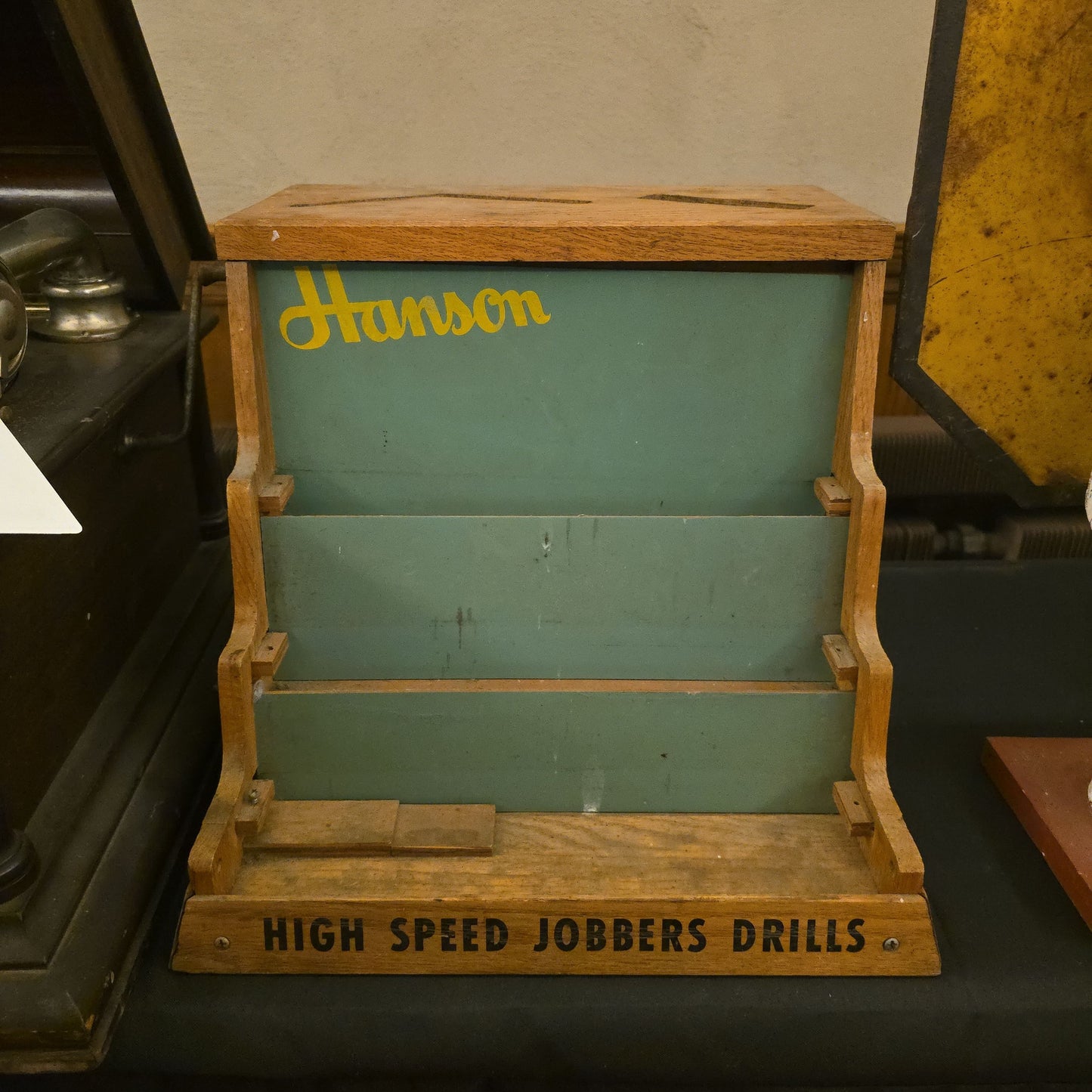 Vintage Hanson High Speed Jobbers Drills Advertising Store Display Rack