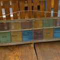 Lot 093 - Vintage Stained Glass Memorial Window Panel from Saint William's Church, Tewksbury, Massachusetts, "In Memory of John and Rose Obdens & Anthony and Bessie Jesinski", 38-1/2" L x 10-3/4" H