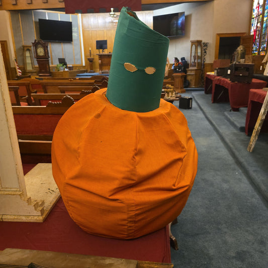 Vintage Handmade Pumpkin Halloween Costume, 1950s
