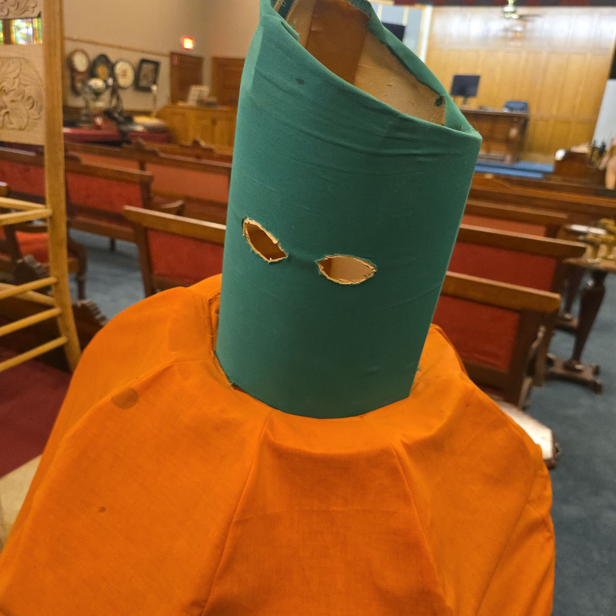 Vintage Handmade Pumpkin Halloween Costume, 1950s