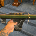 Lot 030 - Antique Painted Wood Pond Yacht Model with Weighted Keel, 20-1/2" L