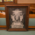 Lot 084 - Antique Framed William Mckinley Memorial Print, "Not Lost but Gone Before," Published by Home Art Picture Co., Chicago, Illinois, 1901, 21-3/8" W x 25-1/2" H
