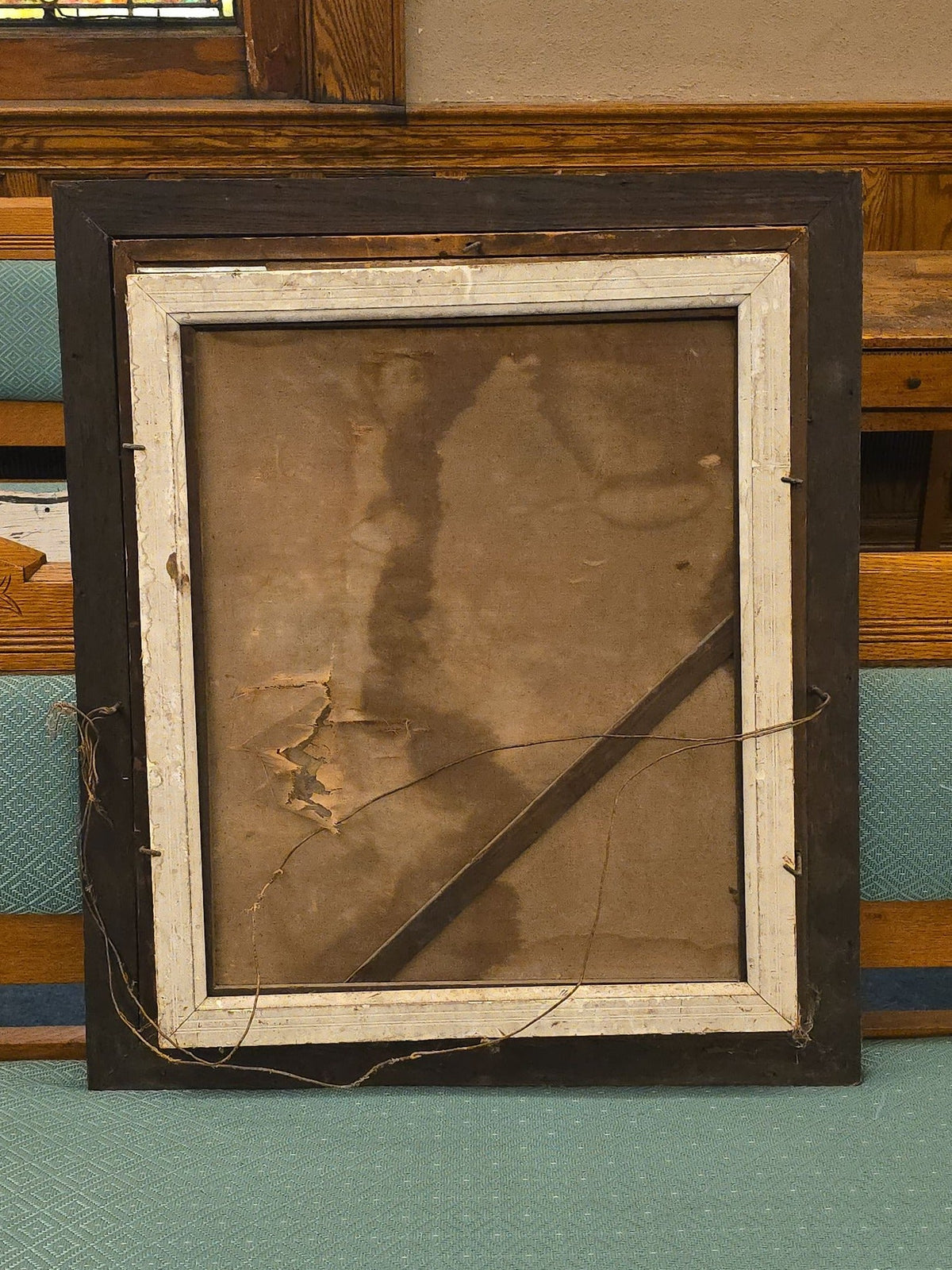 Antique Framed Armenian-Language Commemorative Broadside with Eagle Vignette, Portraits, and Monastery View, Circa 1907
