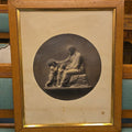 Lot 072 - Antique Framed Photograph of Bertel Thorvaldsen's "Christ Blessing the Children" Sculpture, Photographed by John G. Unnevehr, Circa 1872, 26-1/2" W x 32-1/2" H
