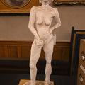Lot 161 - Vintage Plaster Sculpture of a Standing Female Nude, 31-1/2" H