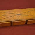 Lot 172 - Vintage Handmade Wooden Three-Drawer Dresser Box with Pyrography "To Mom with Love" Inscription, 19-3/4" L