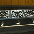 Lot 114 - Antique Cast Iron Three-Burner Gas Stove, 30-1/2" L x 14" W