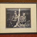 Lot 076 - Vintage Framed Photograph "Friends, Borneo," Photographed by Victor Friedmann, 1981, 21-1/8" W x 17-1/8" H