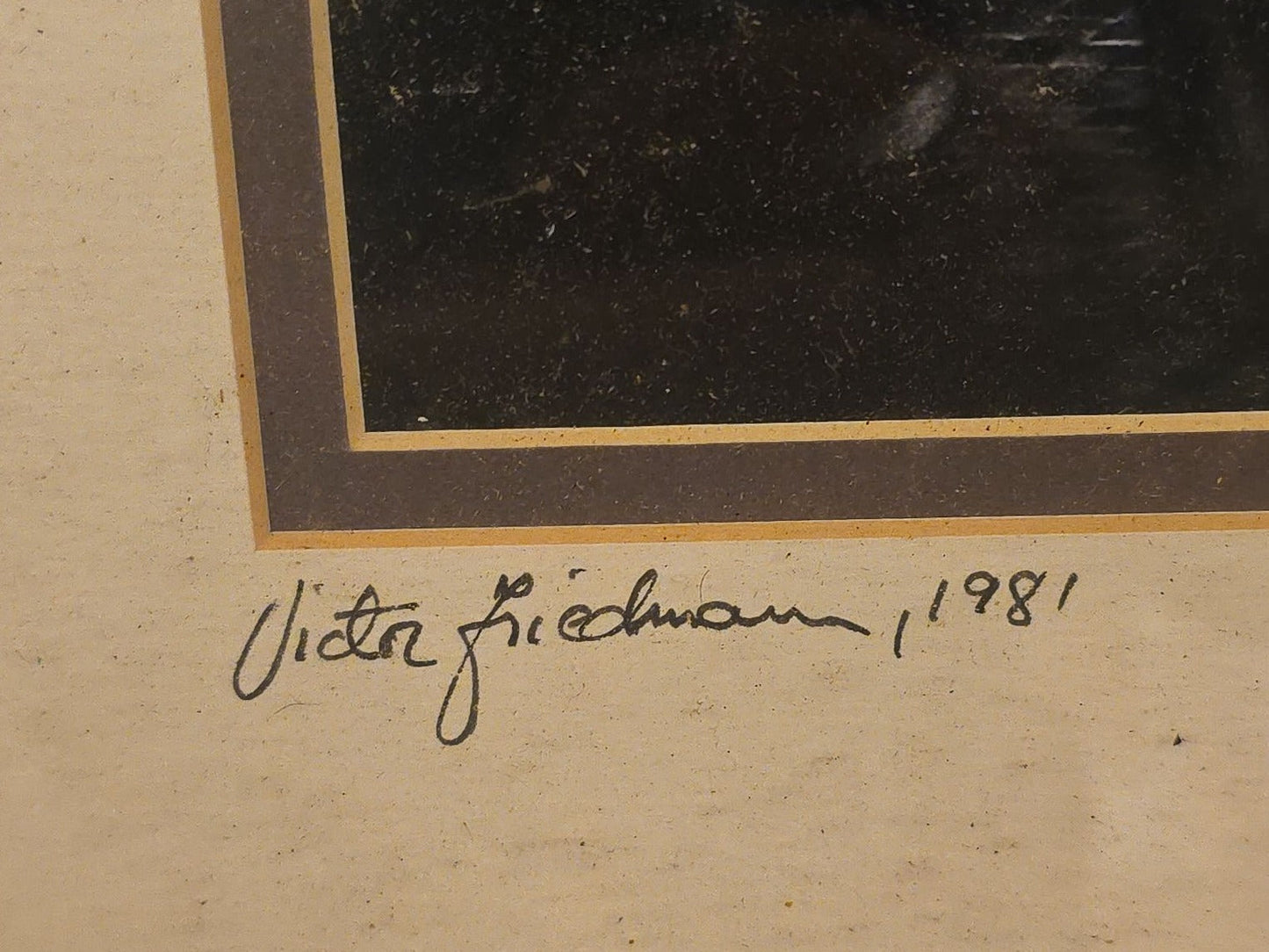 Vintage Framed Photograph "Friends, Borneo," Photographed by Victor Friedmann, 1981