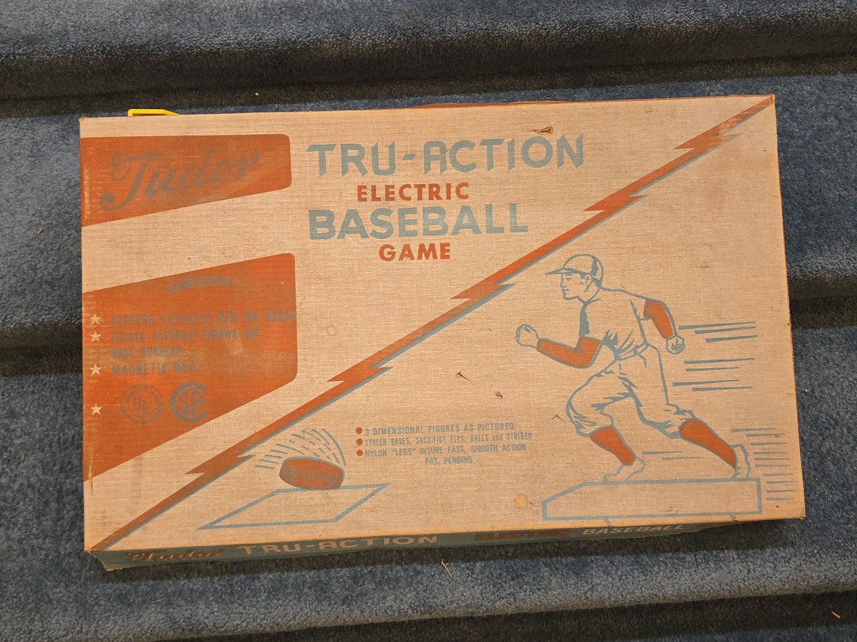 Vintage Tudor Tru-Action Electric Baseball Game in Original Box