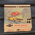 Lot 184 - Vintage Chevrolet Road Rally Battery-Powered Slot Car Track Set, Item No. 125, 1967 Camaro and Corvette, 20-1/2" L x 18-1/2" W