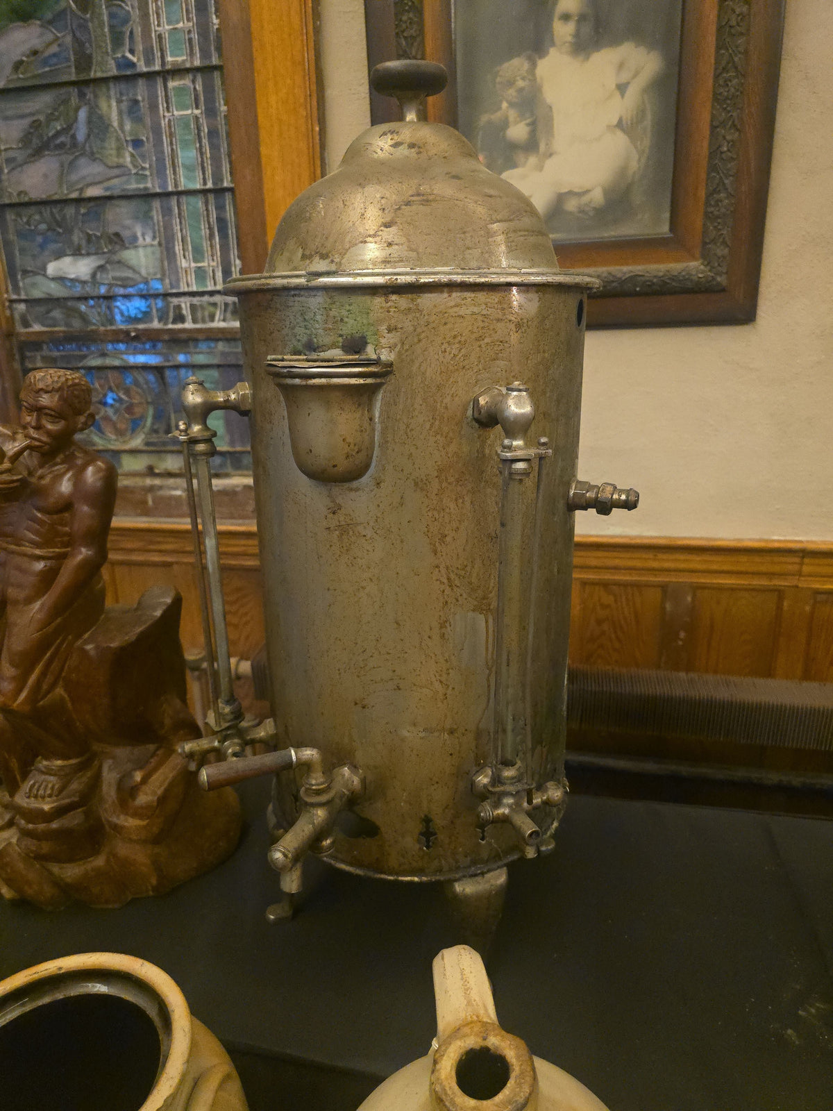 Antique Coffee Urn with Filter