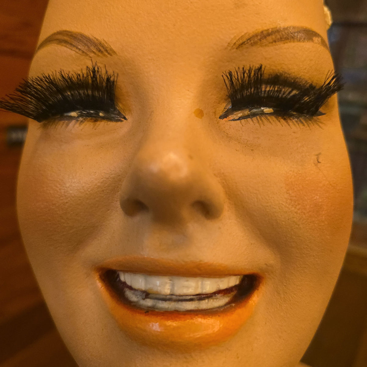 Vintage Full-Body Female Display Mannequin on Metal Base