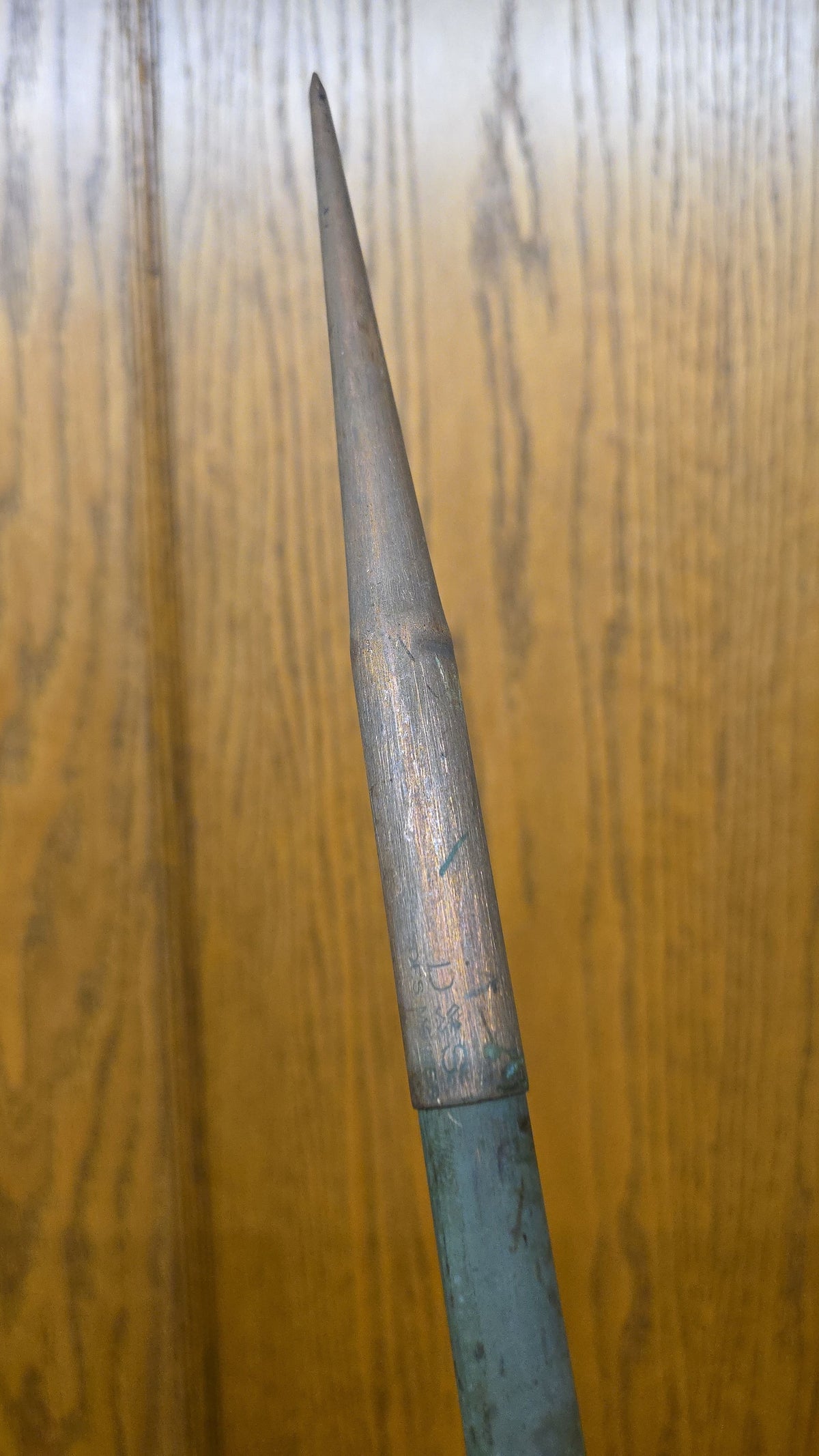 Antique Copper Lightning Rod with Tripod Base Mount, Manufactured by Dodd & Struthers, Des Moines, Iowa